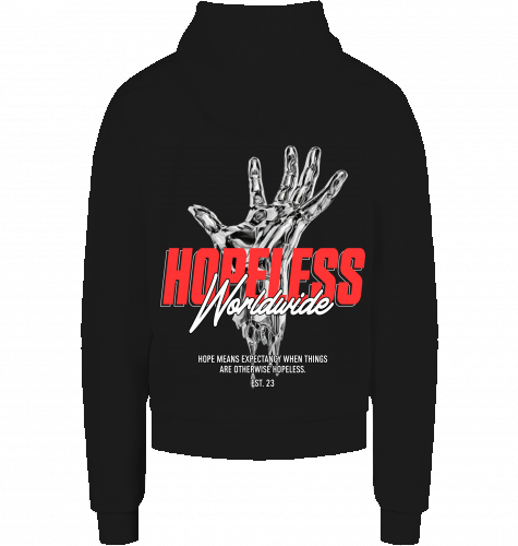 Hopeless - Oversize Heavy Hoodie (Back Print)