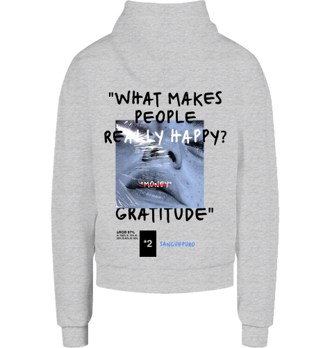 Gratitude- Oversize Heavy Hoodie (Back Print)