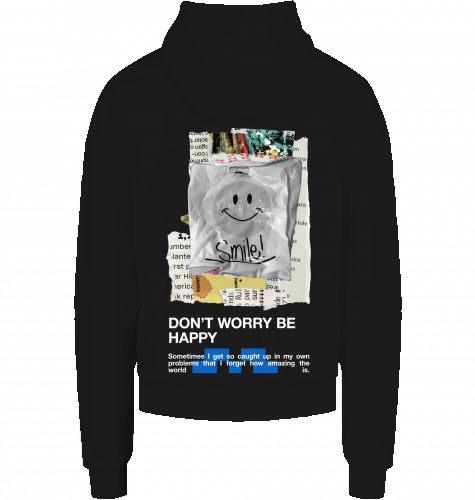 "Smile" Heavy French Terry Hoody (Back Print)