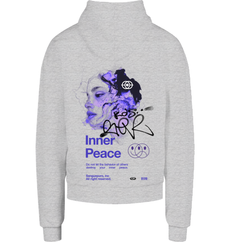 Peace - Oversize Heavy Hoodie (Back Print)