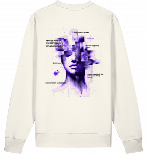 Happiness Icon Sweatshirt (Back Print)