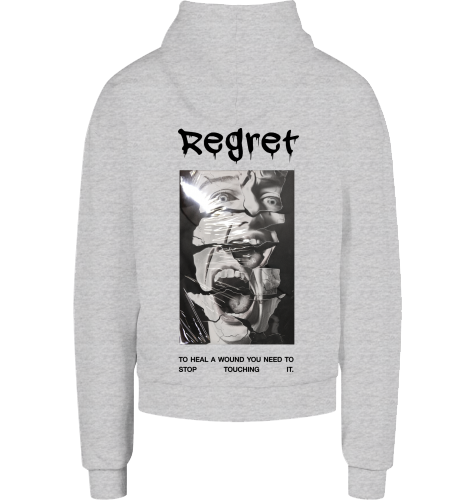 Regret - Oversize Heavy Hoodie (Back Print)