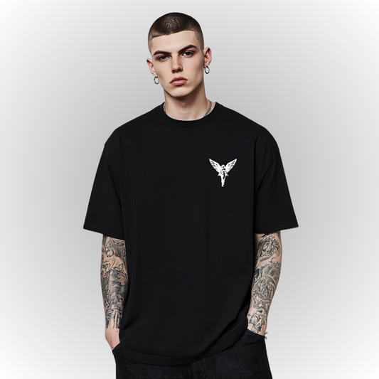 Angel Heavy Oversize Tee Front Print