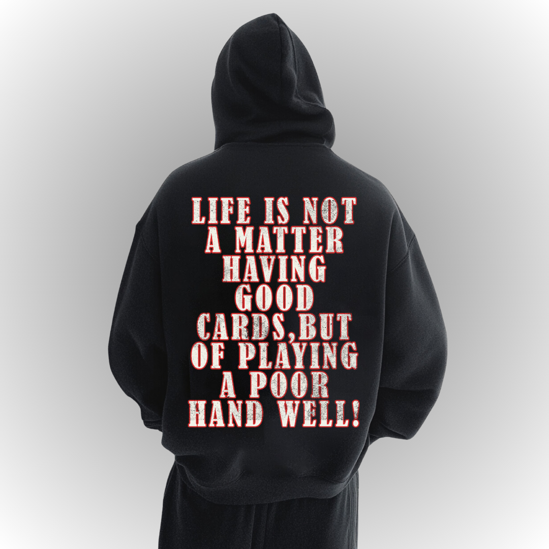 Cards Heavy Oversize Hoodie Back Print