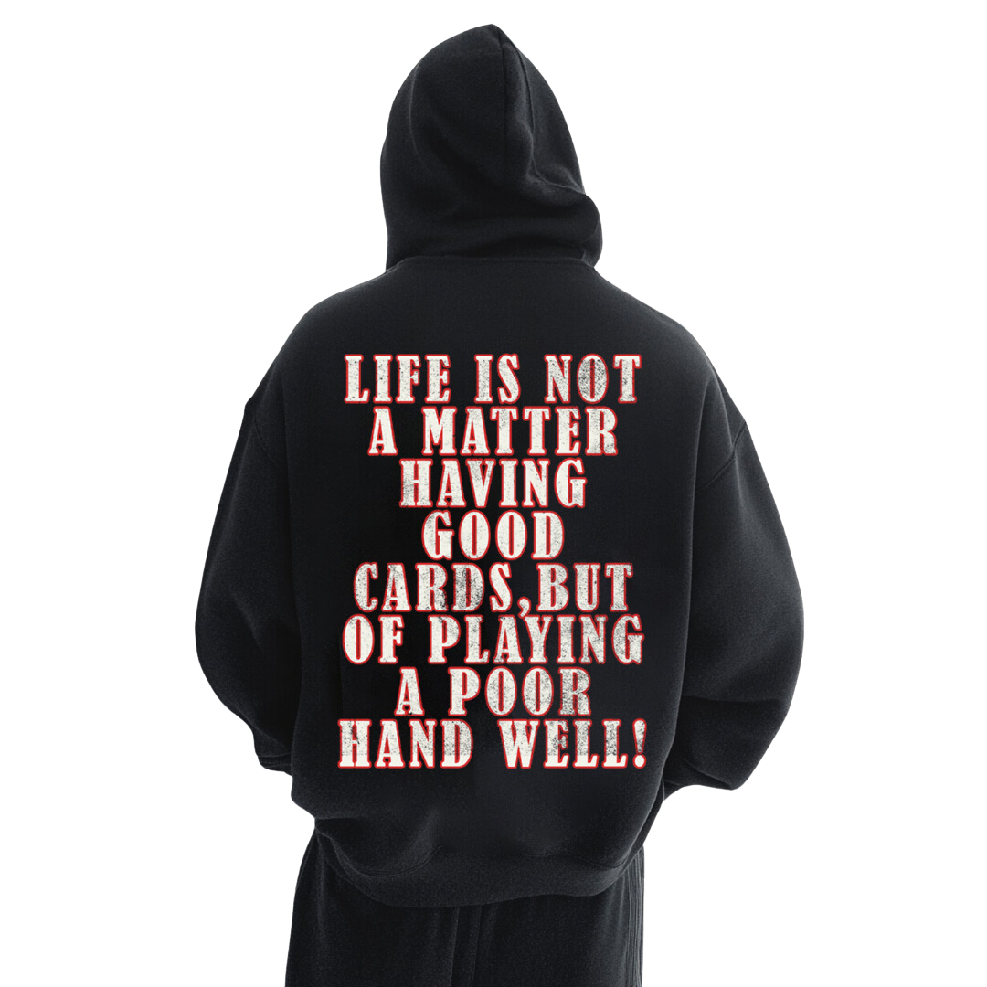 CARDS Oversize Hoodie Frontprint