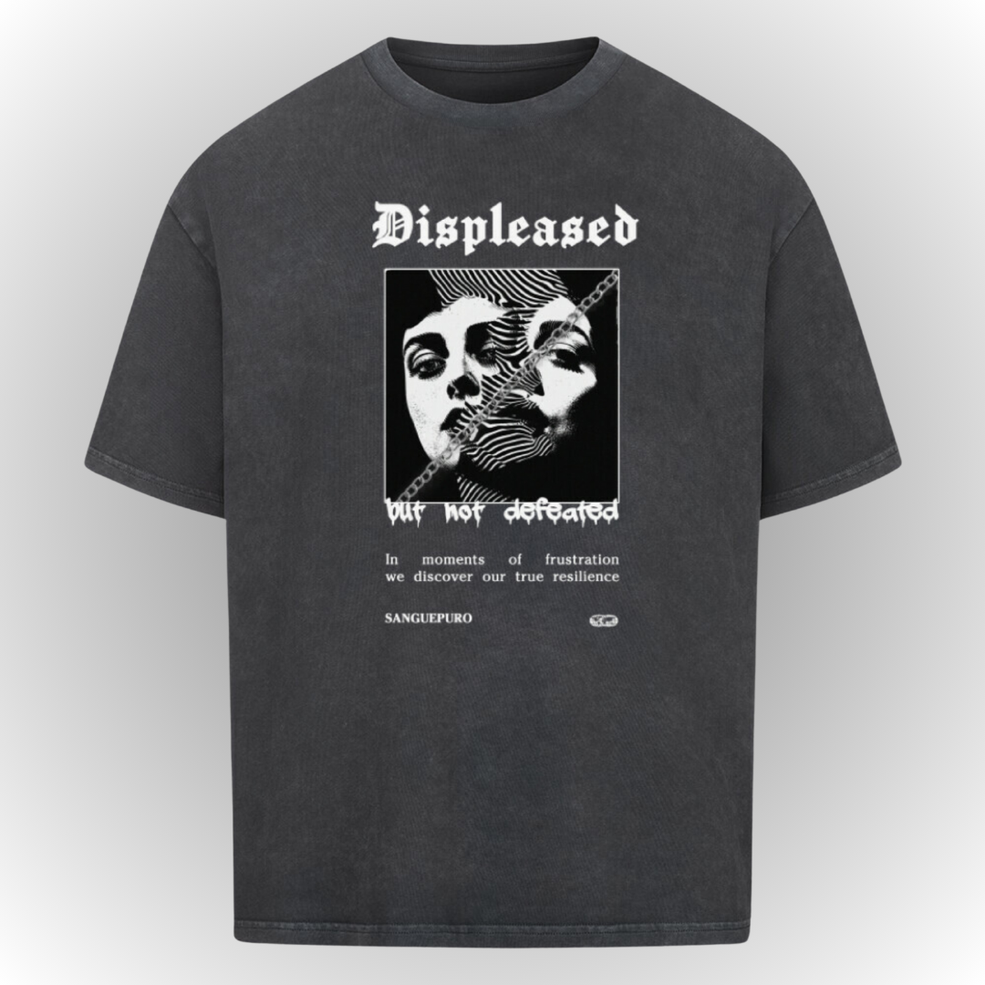 Displeased Heavy Oversize Tee Front Print