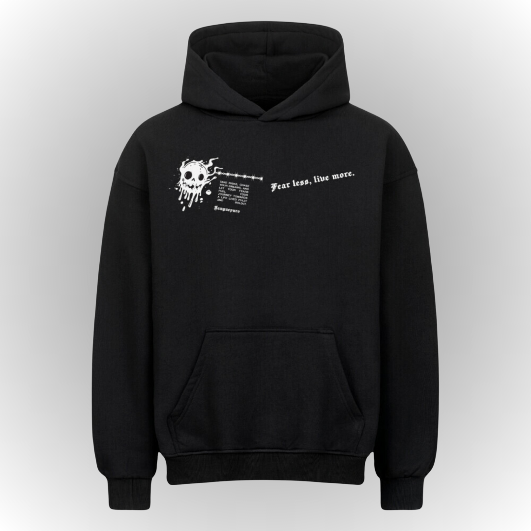 Fearless Heavy Oversize Hoodie Front Print