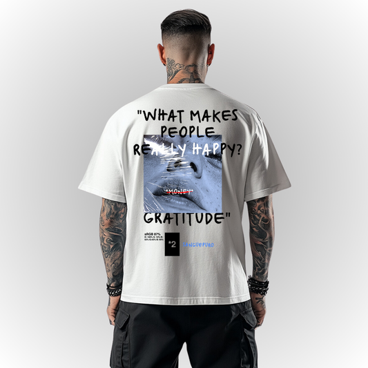 Gratitude Heavy Oversize Tee Back Print