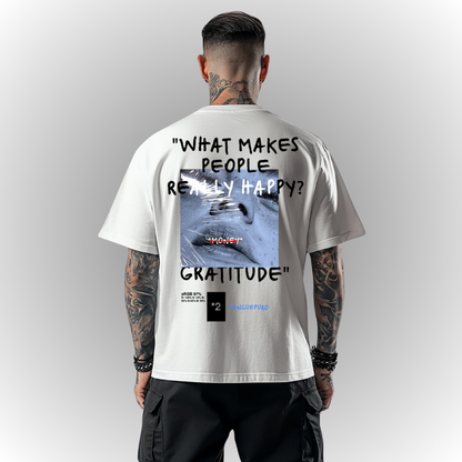 Gratitude Heavy Oversize Tee Back Print