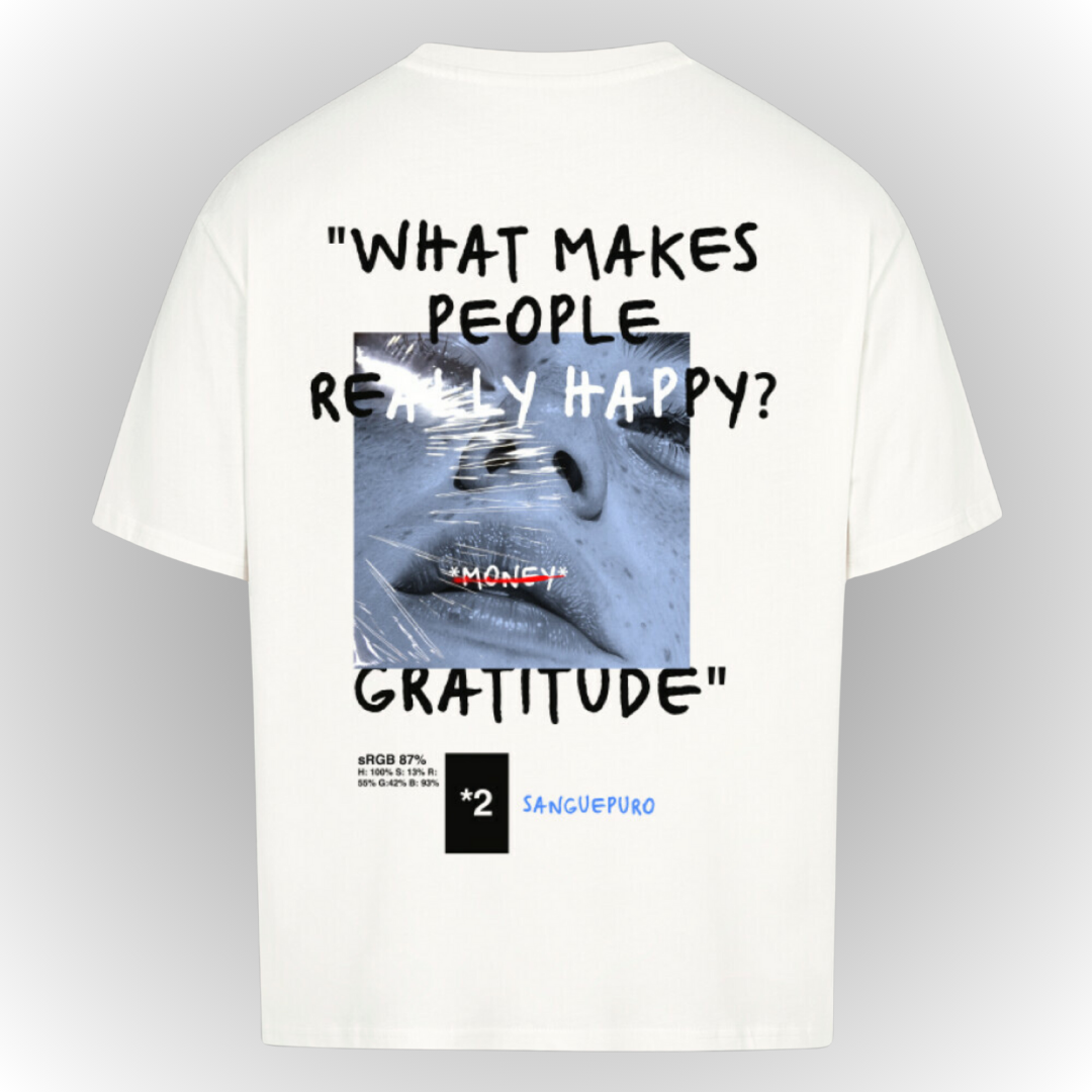 Gratitude Heavy Oversize Tee Back Print