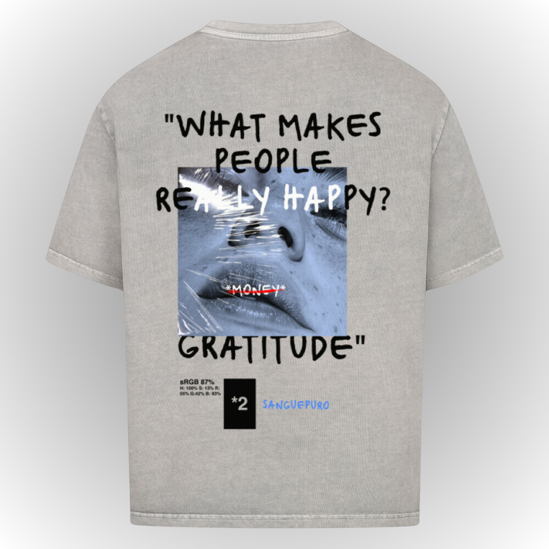 Gratitude Heavy Oversize Tee Back Print