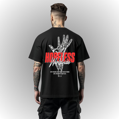 Hopeless Heavy Oversize Tee Back Print