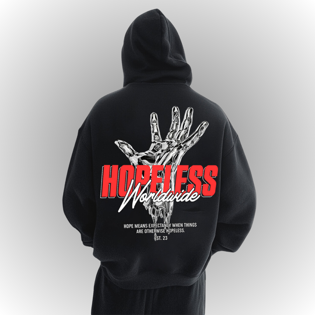 Hopeless Heavy Oversize Hoodie Back Print