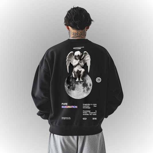 Imagination Oversize Heavy Sweatshirt Back Print