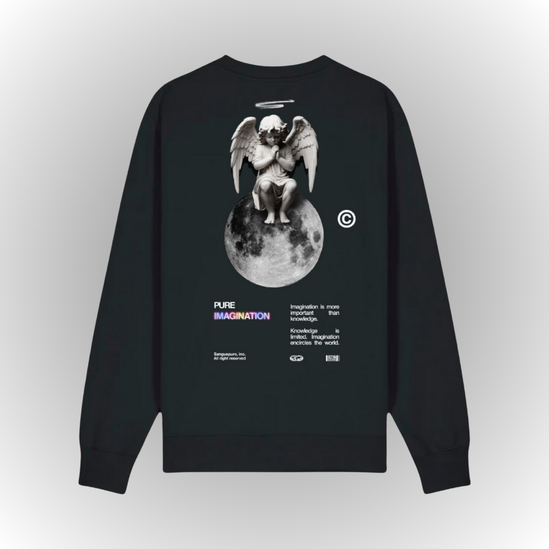 Imagination Oversize Heavy Sweatshirt Back Print