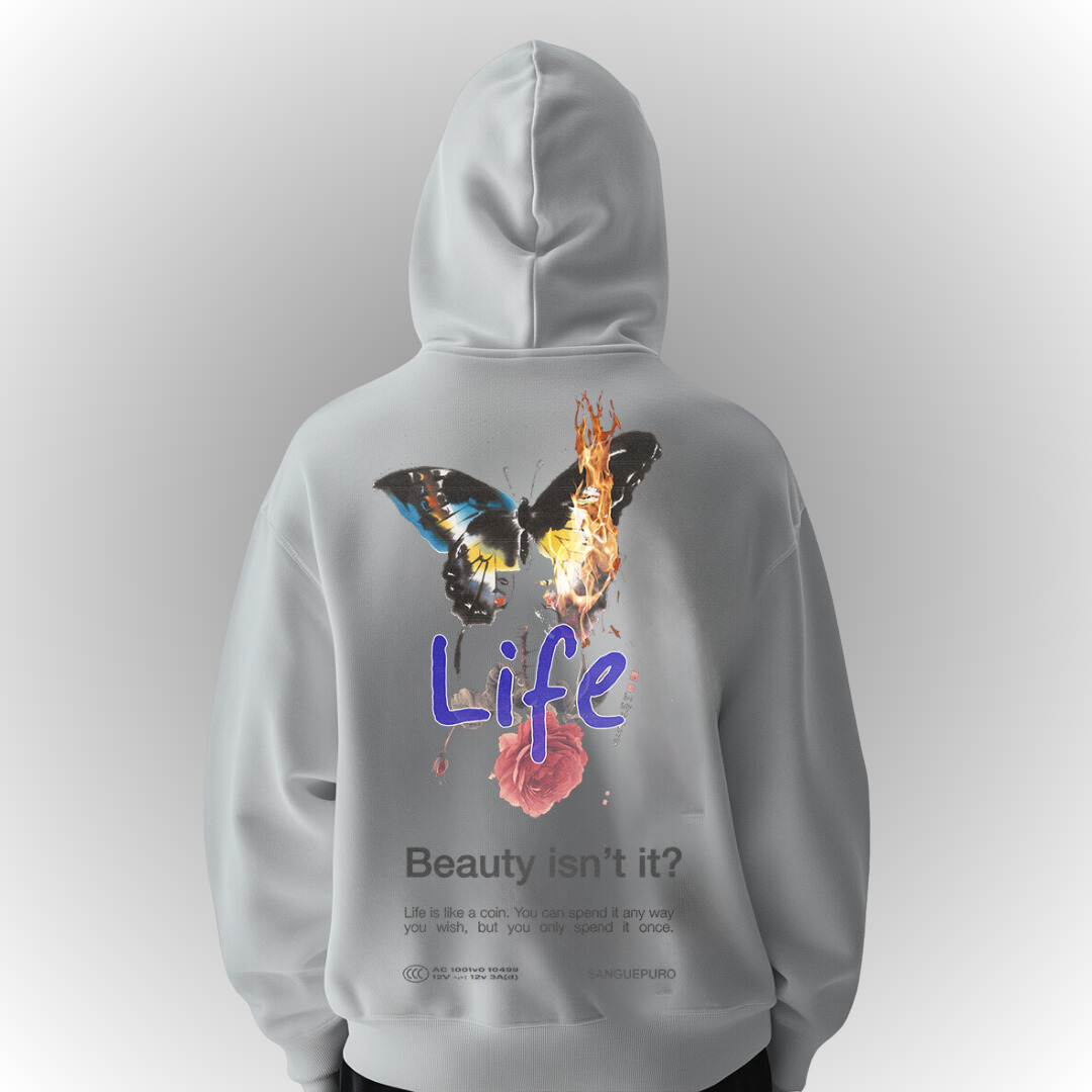 Life Heavy Oversize Hoodie Back Print