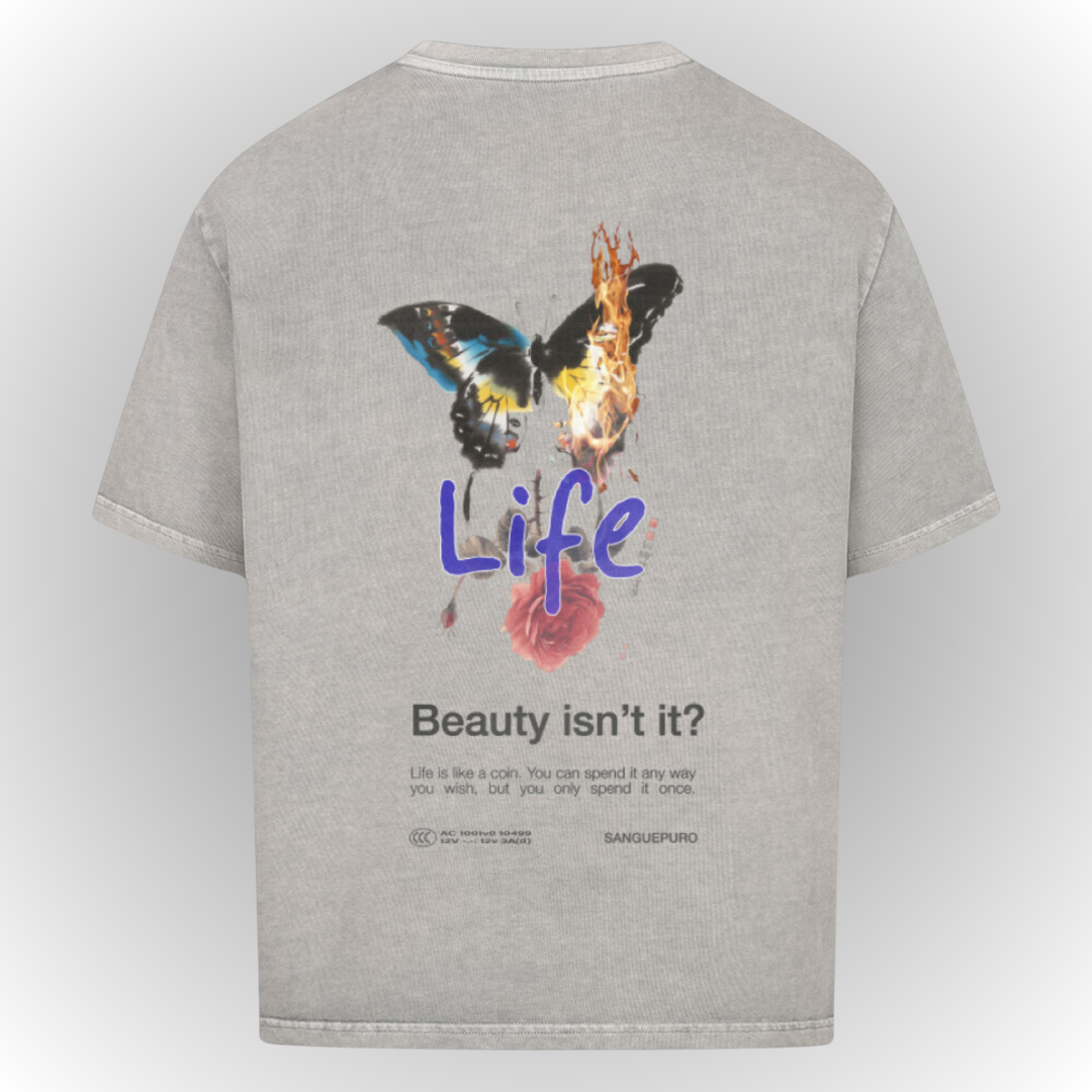 Life Heavy Oversize Tee Back Print