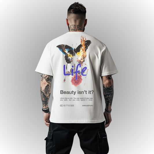 Life Heavy Oversize Tee Back Print