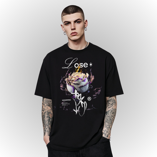 Lose Heavy Oversize Tee Front Print