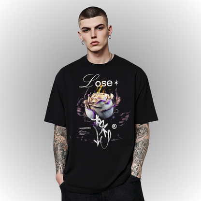 Lose Heavy Oversize Tee Front Print