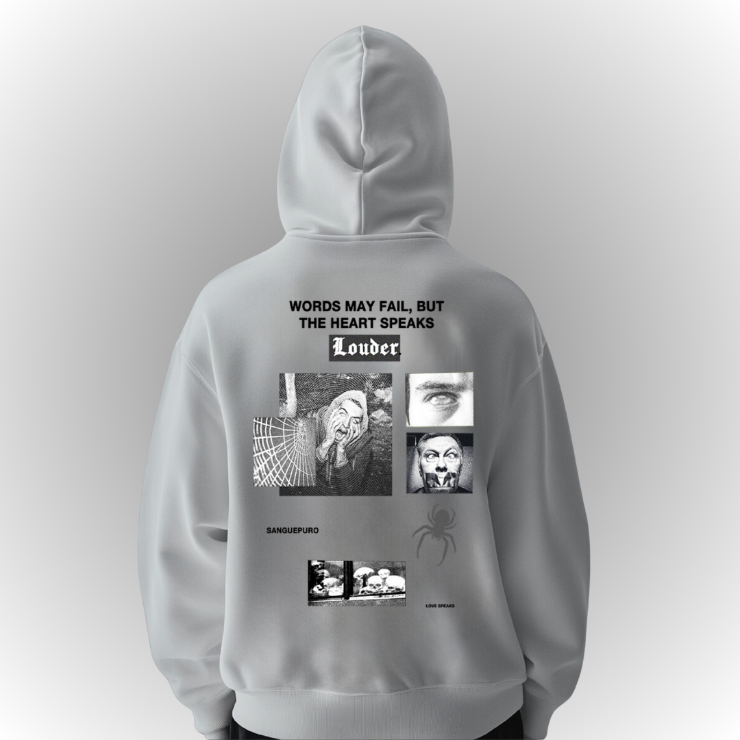 Louder Heavy Oversize Hoodie Back Print