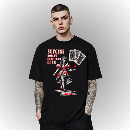 Luck Heavy Oversize Tee Front Print