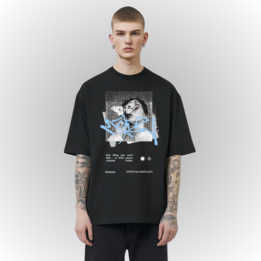 Mad Heavy Oversize Tee Front Print