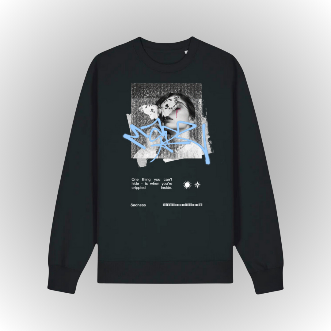 Mad Oversize Heavy Sweatshirt Front Print