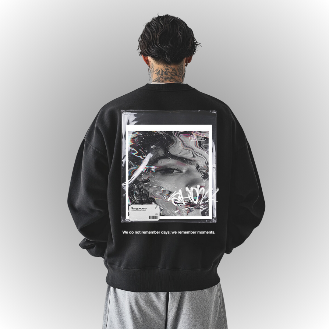 Moments Oversize Heavy Sweatshirt Back Print