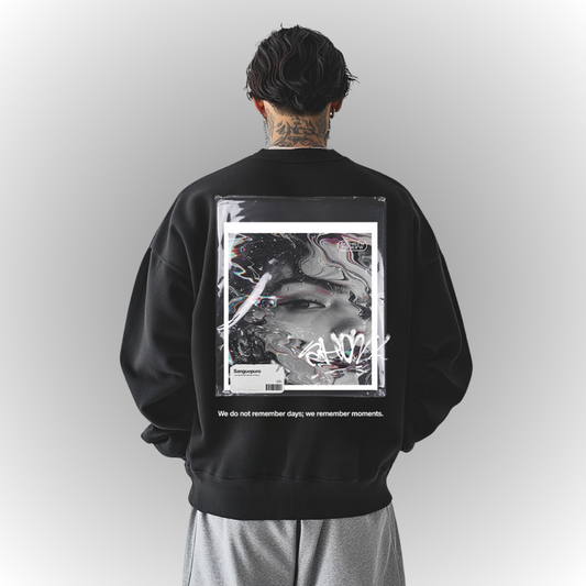 Moments Oversize Heavy Sweatshirt Back Print