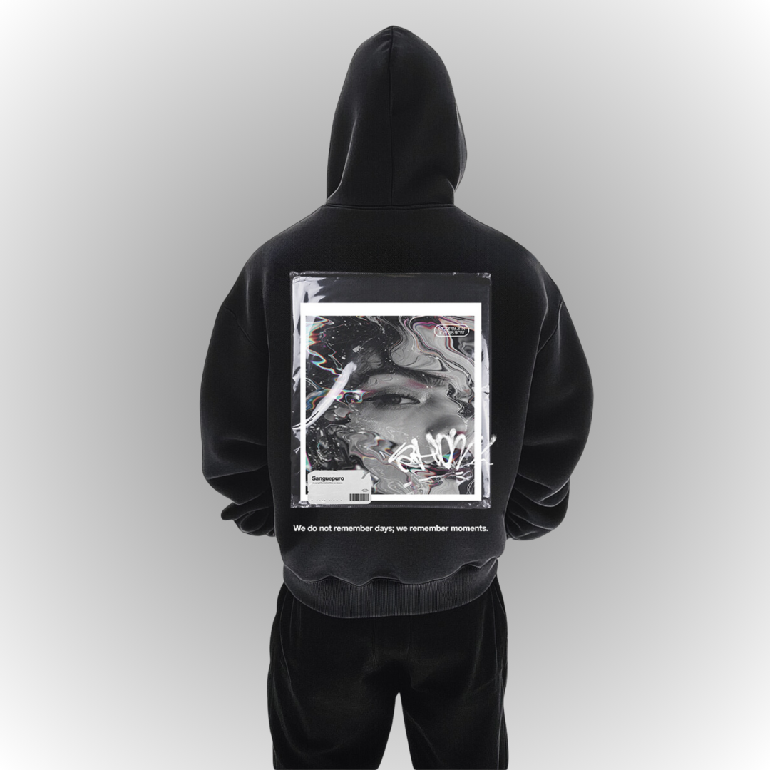 Moments Heavy Oversize Hoodie Back Print