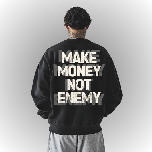 Money Heavy Oversize Sweatshirt Back Print