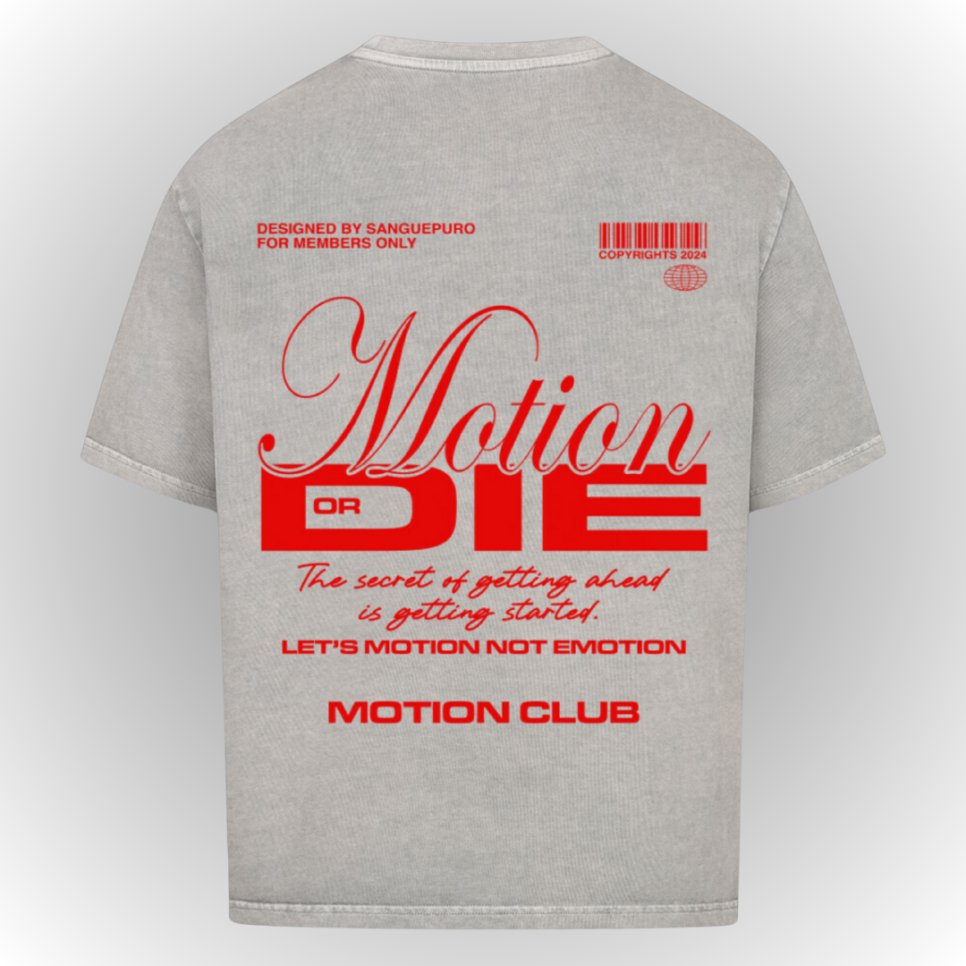 Motion Heavy Oversize Tee Back Print