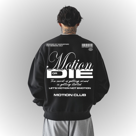 Motion Heavy Oversize Sweatshirt Back Print