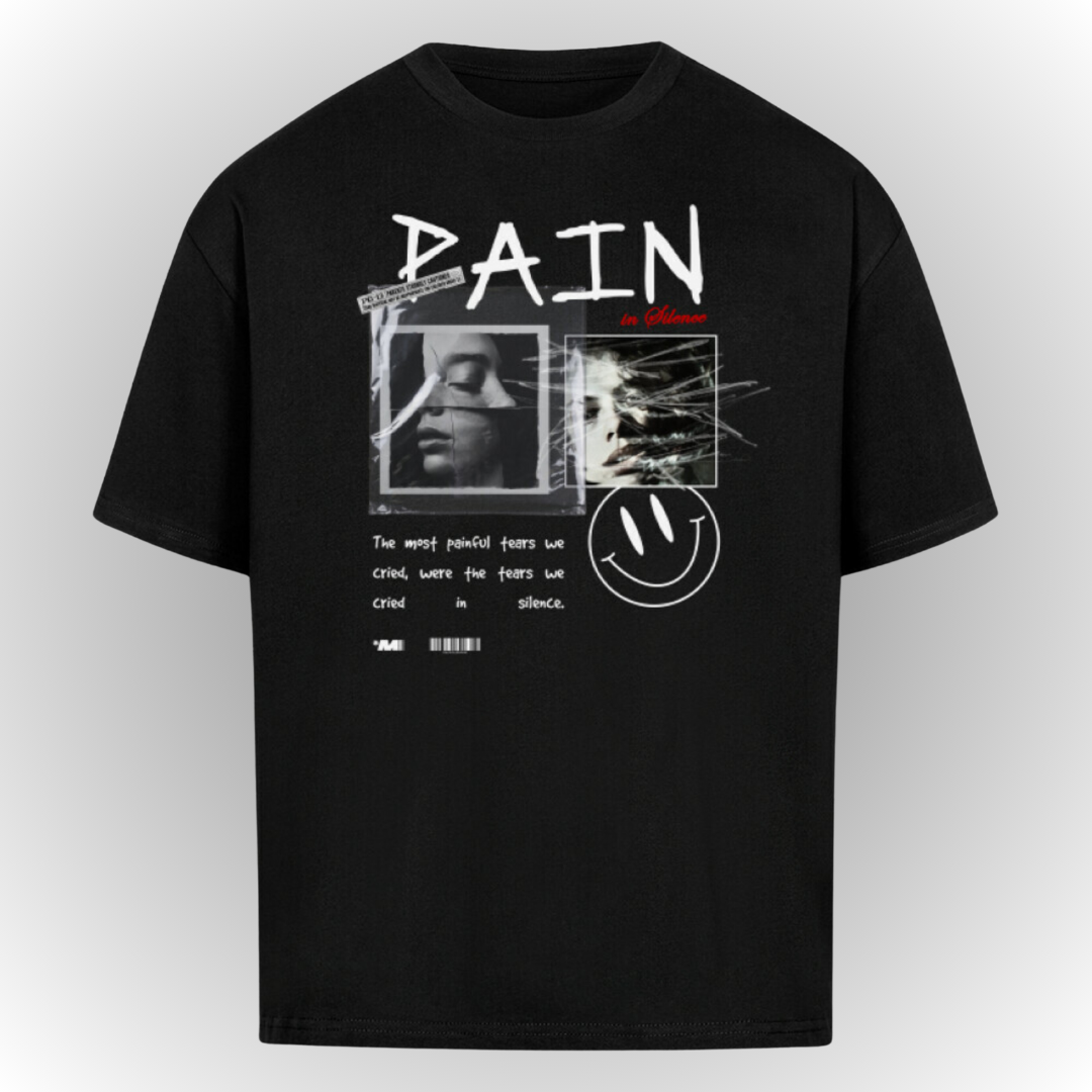 Pain Heavy Oversize Tee Front Print