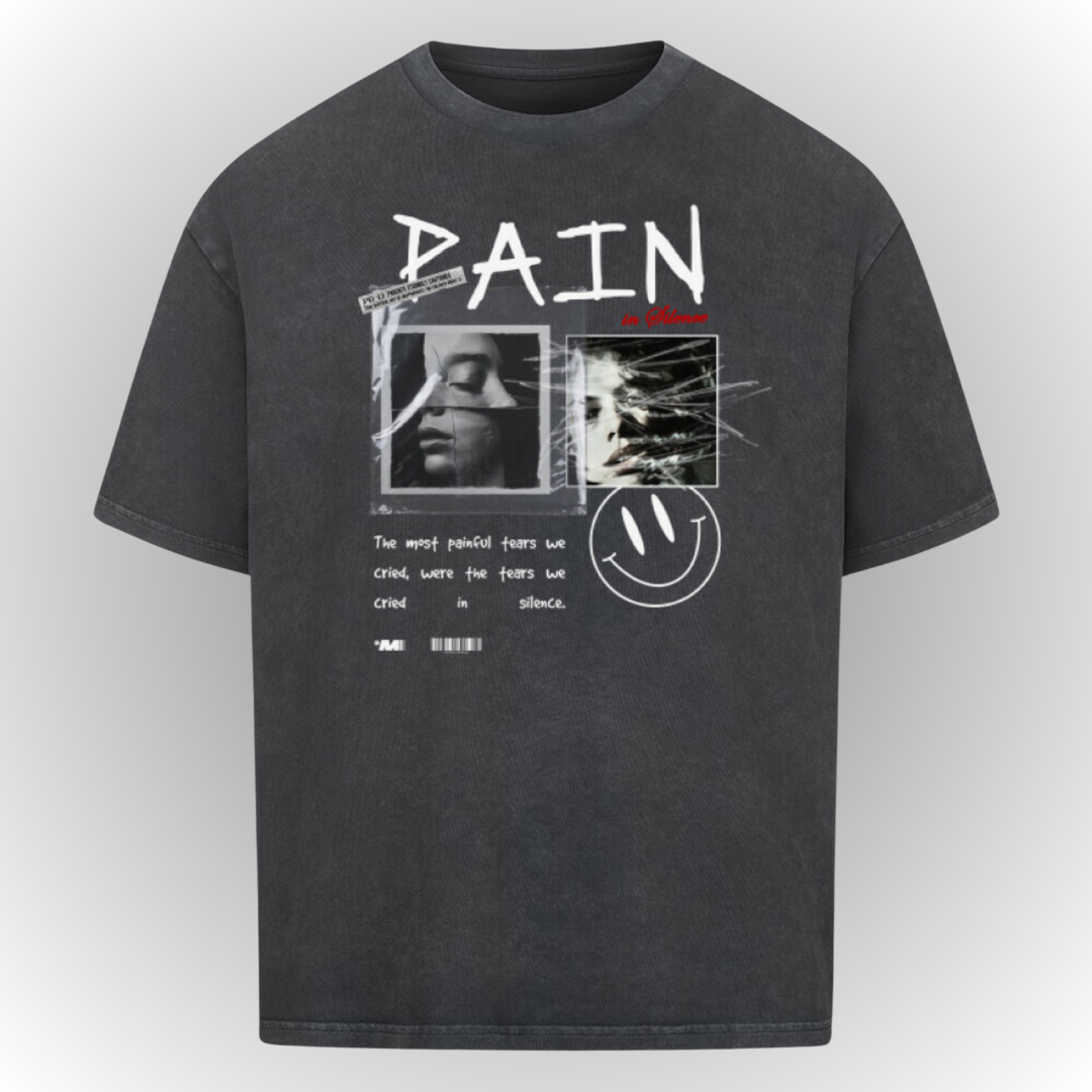 Pain Heavy Oversize Tee Front Print