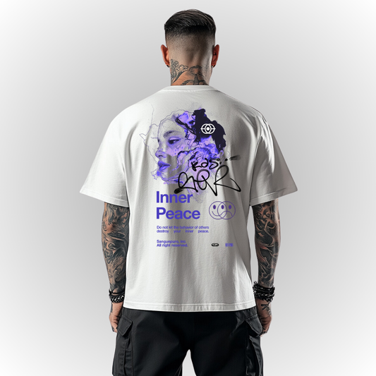 Peace Heavy Oversize Tee Back Print