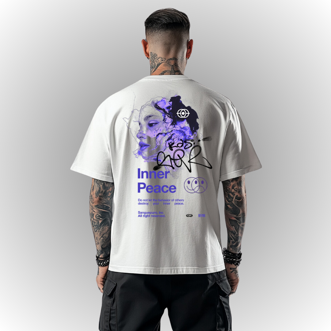 Peace Heavy Oversize Tee Back Print