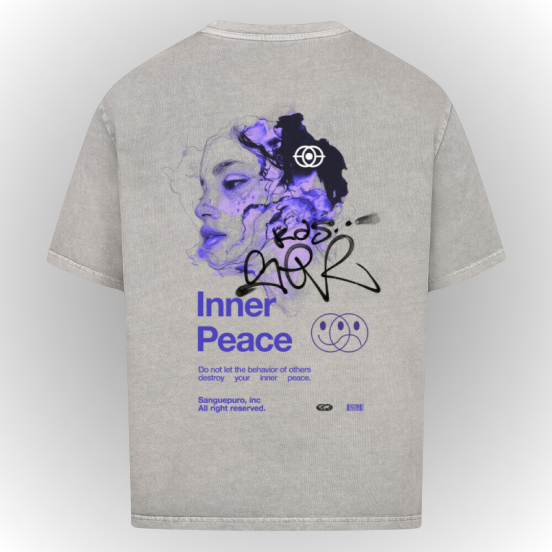 Peace Heavy Oversize Tee Back Print