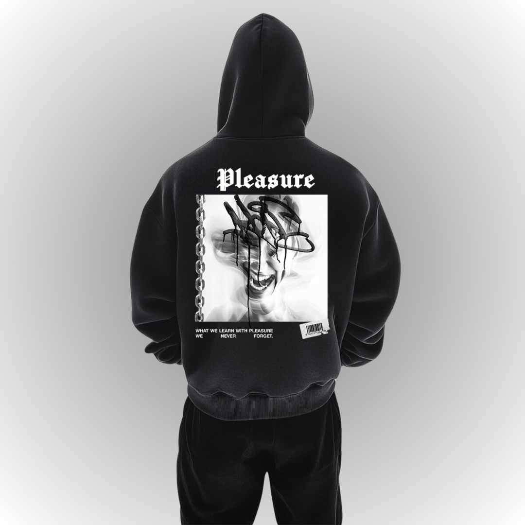 Pleasure Heavy Oversize Hoodie Back Print