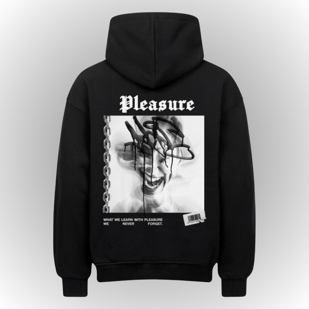 Pleasure Heavy Oversize Hoodie Back Print