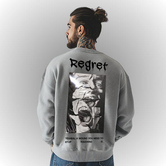 Regret Oversize Heavy Sweatshirt Back Print