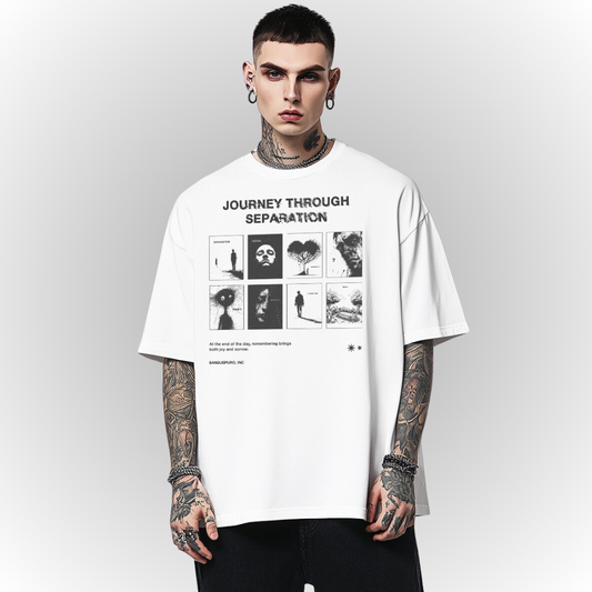 Separation Heavy Oversize Tee Front Print