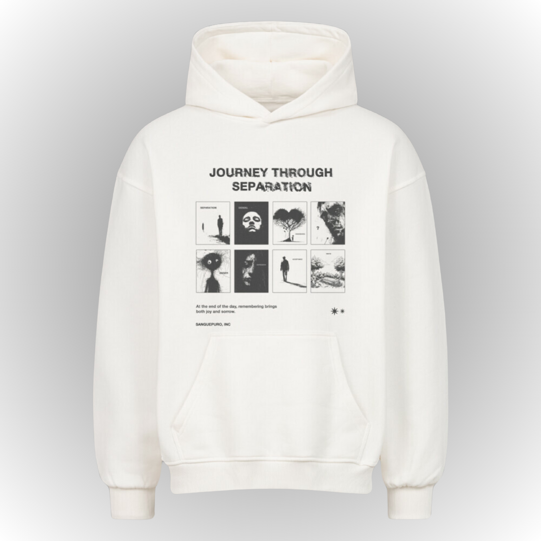 Separation Heavy Oversize Hoodie Front Print