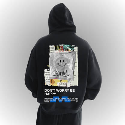 Smile Heavy Oversize Hoodie Back Print