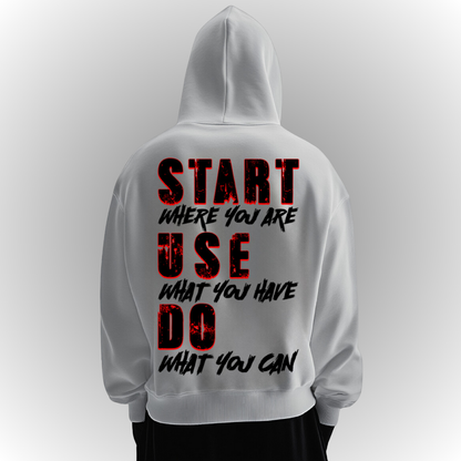 Start Heavy Oversize Hoodie Back Print