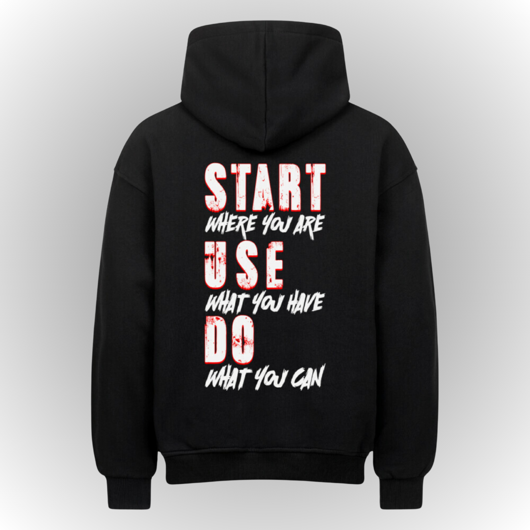 Start Heavy Oversize Hoodie Back Print