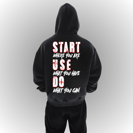 Start Heavy Oversize Hoodie Back Print