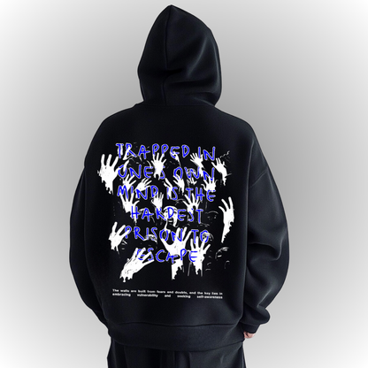 Trapped Heavy Oversize Hoodie Back Print