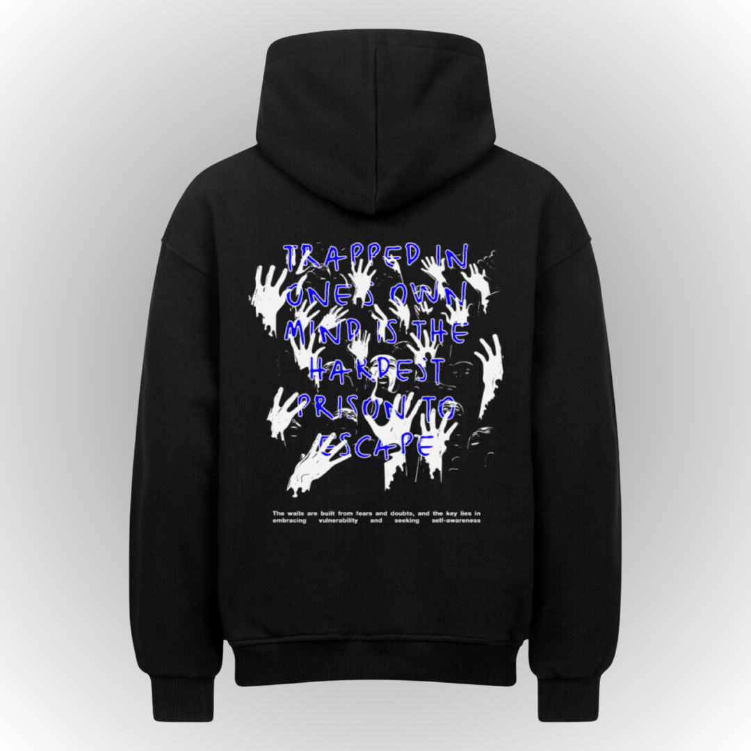 Trapped Heavy Oversize Hoodie Back Print